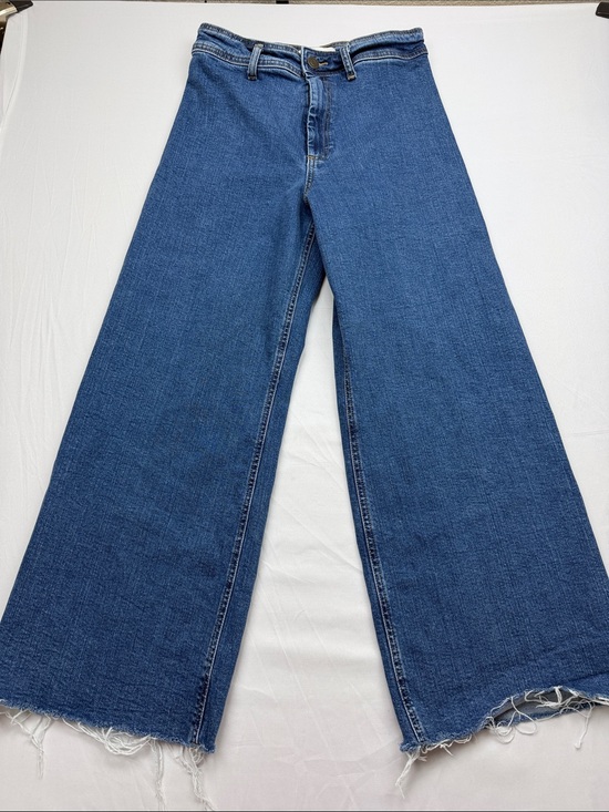 Zara Denim - Zara Wide-Leg Flare Jeans in Classic Blue Denim